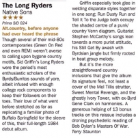Long Ryders Record Collector Native Sons review