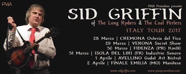 Sid Solo dates in Italy - PMA Promotions