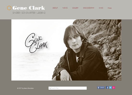 The Neon Brambles Gene Clark website