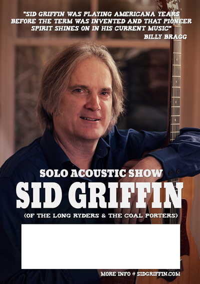 Sid Griffin Solo Show Poster