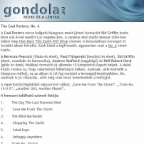 The Coal Porters - No.6 - Gondola, Hungarian Review