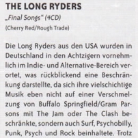 The Long Ryders - Final Wild Songs Box Set Review - Eclipsed German Magazine