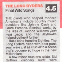 The Long Ryders - Final Wild Songs Box Set Review - The Sun