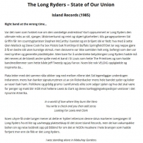 Skranglefantene Norwegian Long Ryders State Of Our Union Review