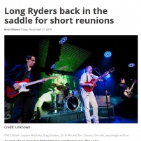 The Long Ryders Interview - Boston Herald, November 2016