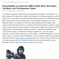 Psychobabble recommends ‘Million Dollar Bash: Bob Dylan, The Band, and The Basement Tapes’