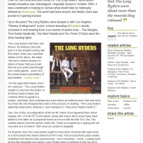 The Arts Desk The Long Ryders Native Sons Box Set Review