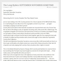 Rocking Magpie Website September November review