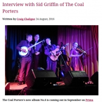 Sid Griffin interviewed in LouderThanWar about No.6 and The Coal Porters