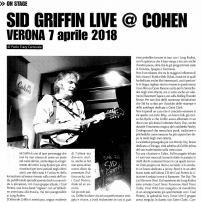 Late For The Sky 2018 Sid Griffin Solo Italian Review