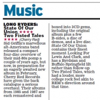 State Of Our Union/Two Fisted Tales 3CD Boxsets Review - Daily Express