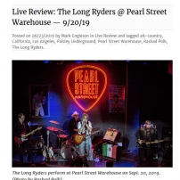The Long Ryders Live Review - Washington DC 2019 - Parklife DC