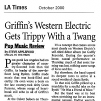 Western Electric Review - LA Times, October 2000