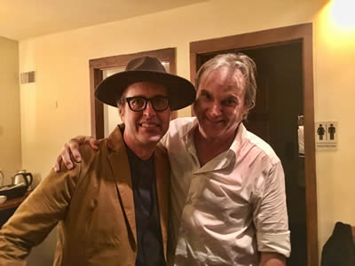 Chuck Prophet backstage at Long Ryders' San Francisco gig, April 26, 2017. Photo by Chris Robinson!