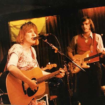 Lucinda Williams backed by Our Hero and various L.A. cowboys circa 1986. Looks like The Palomino in North Hollywood but not sure.