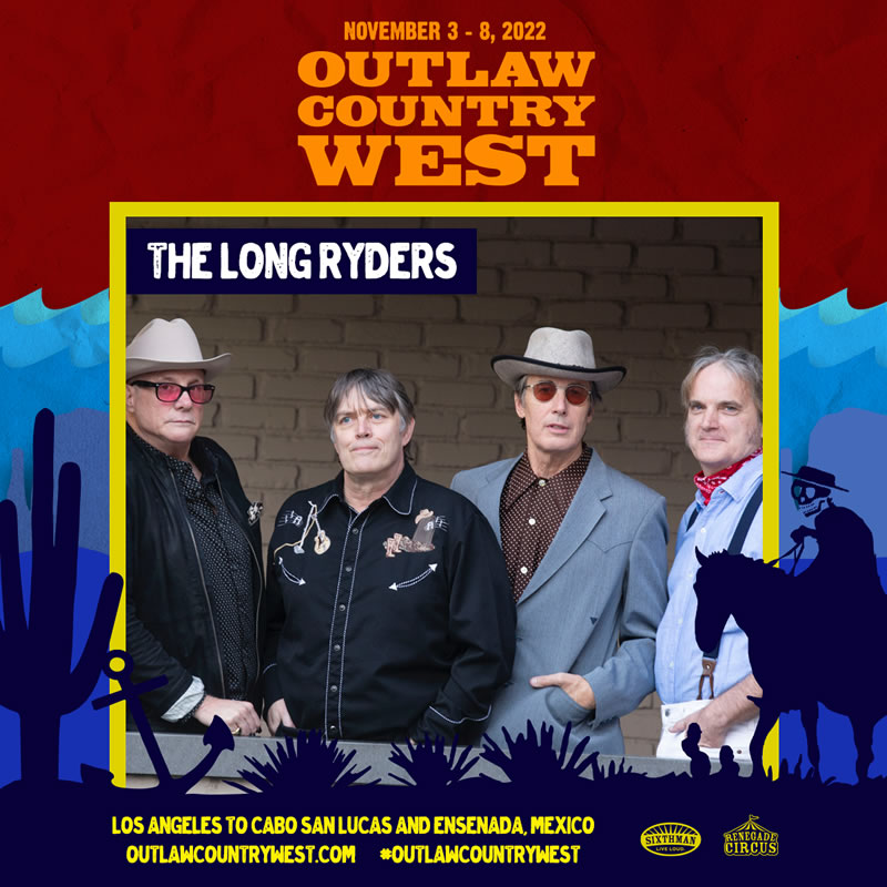 The Long Ryders - Outlaw Country West Poster