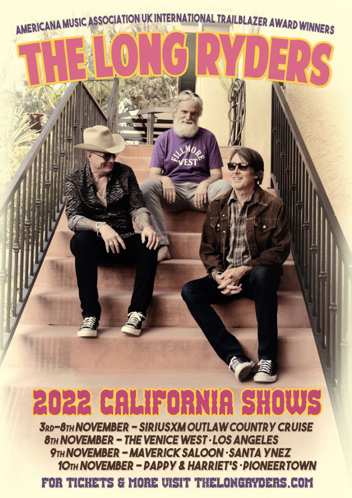 The Long Ryders Autumn 2022 California Shows Poster
