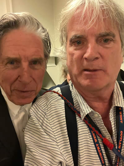 John Doe of X and Our Hero backstage during the Merle Haggard Tribute Concert on November 6, 2022 on the Sirius XM Outlaw Country cruise.