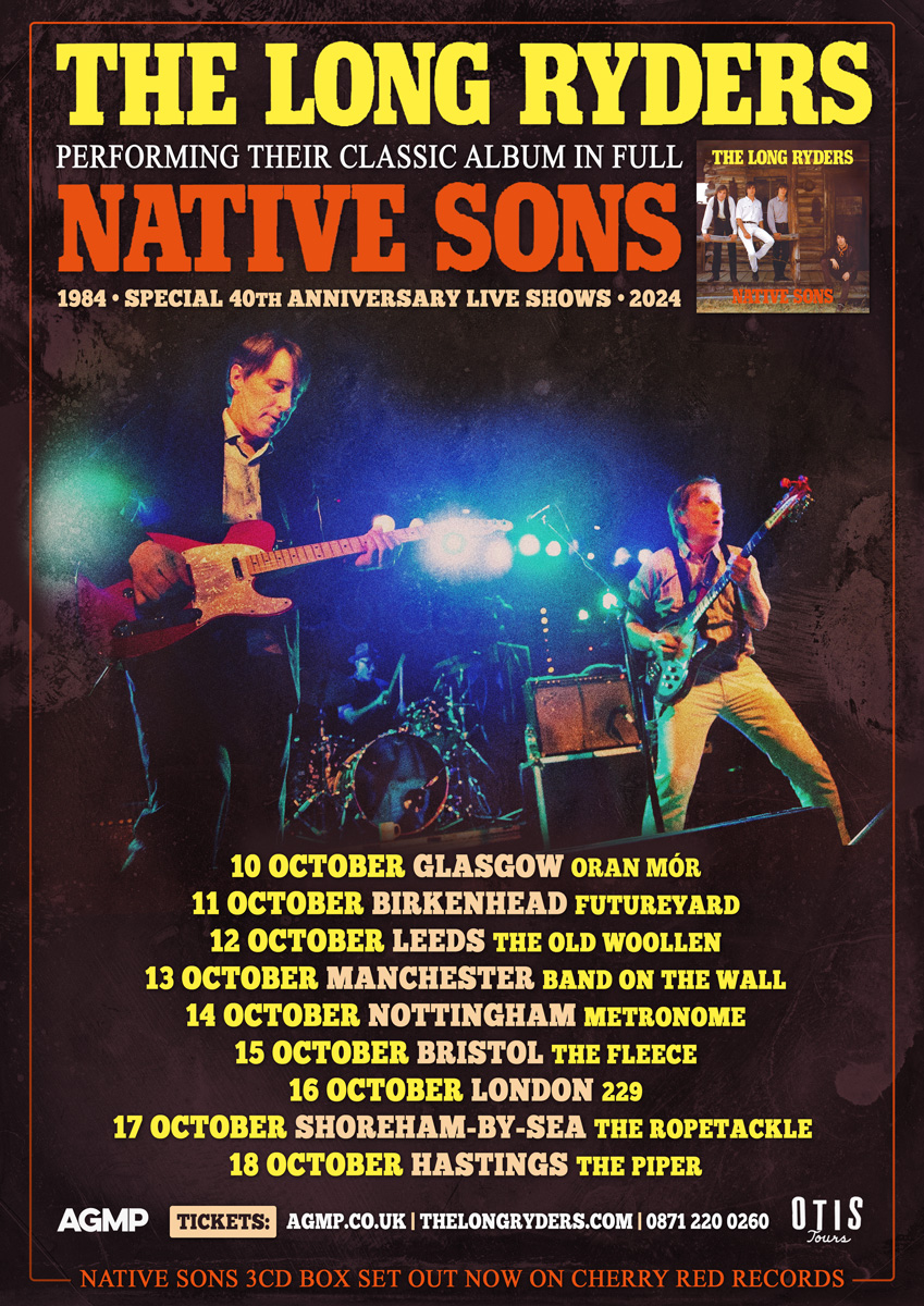 The Long Ryders Native Sons UK Tour 2024 Poster