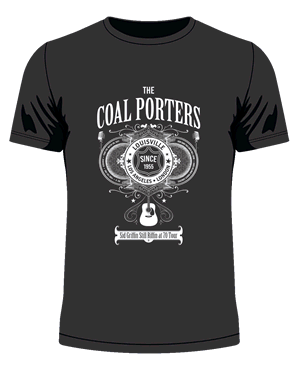 The Coal Porters - 'Sid Griffin Still Riffin' 2025 T-Shirt in Coal Black