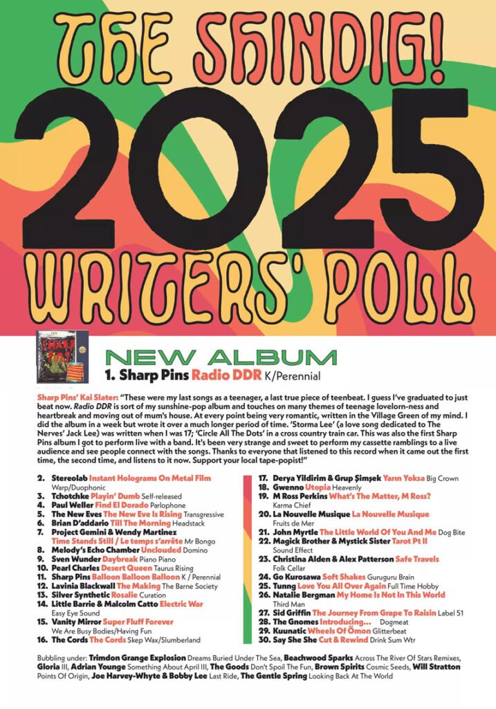 The Shindig 2025 Writers poll